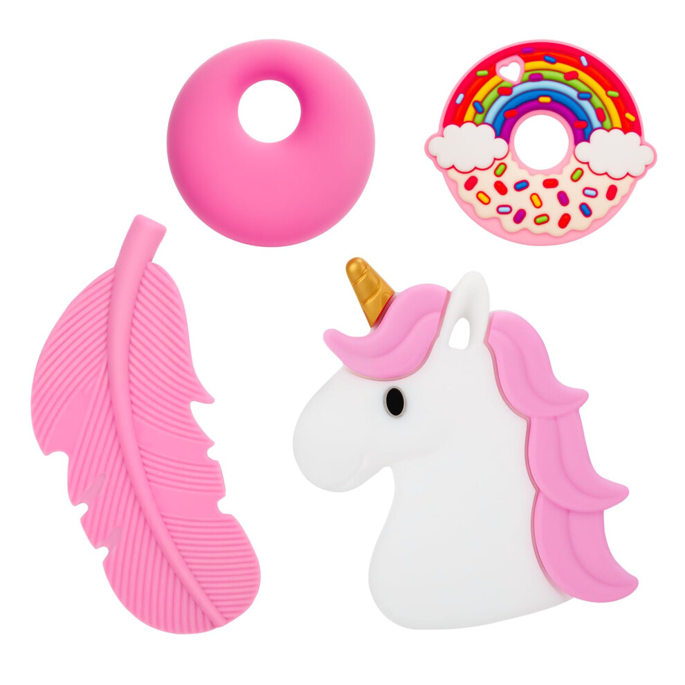 Gsrenyu Vicloon Baby Teething Toy, 2Pcs Silicone Mitten Teether, Soft Chewable Teether Toy, Bpa Free Teething Mitten For Babies, Anti-Drop Teething Relief Ch