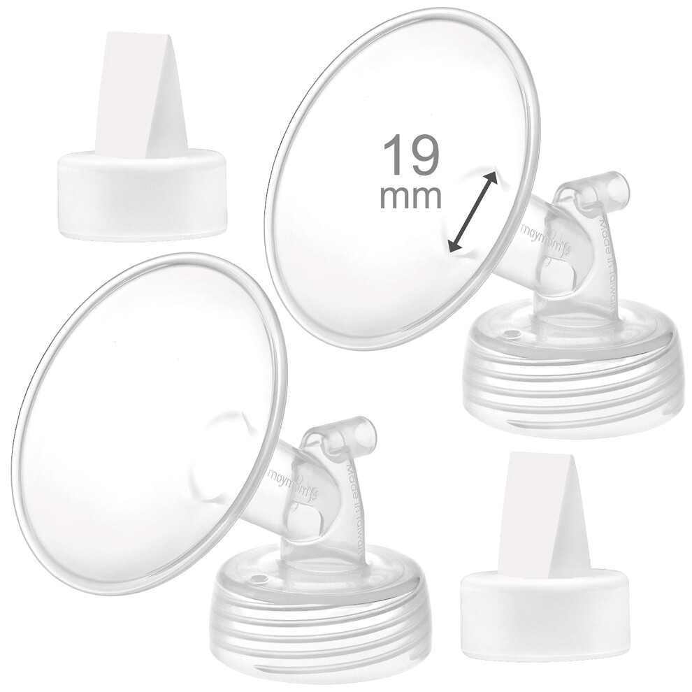 Maymom 19Mm Flange And Duckbill Valve Compatible With Spectra S1 Spectra S2 Breastpump Not Original Spectra S2 Accessories Not Original Spectra Pump