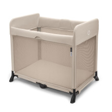 Bugaboo Stardust - All-in-one, Quick to Assemble, Black pop-up Travel cot and playpen for Babies and Toddlers with Mattress and Zip-in Bassinet, Dese