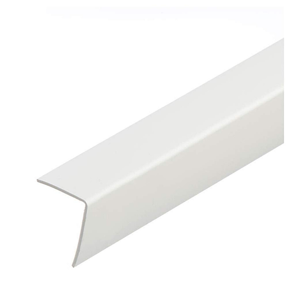 10 X Plastic Pvc Corner 90 2.5 Meters Angle Wall Guard Edge Protector (30Mm X 30Mm X 2.5M) White Tmw Profiles