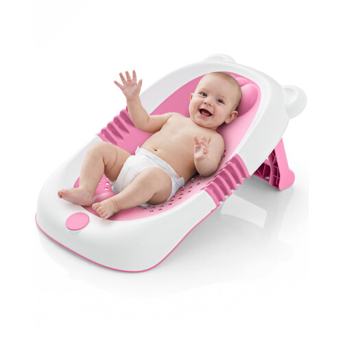 Baby Bath Support Foldable Baby Bath Seat Soft Touch Support Water