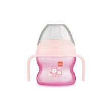MAM Starter Cup with Non-Slip Handles and Spout, 4+ Months, 150 ml, Pink