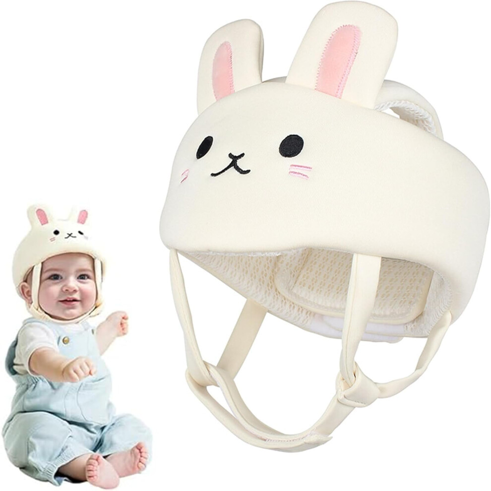 Gxdamxz Head Protector Toddler Helmet Age 1-2, Infant 360 Anti Collision Protection Hats, Safety Headguards, Adjustable Size - White 5006423217273