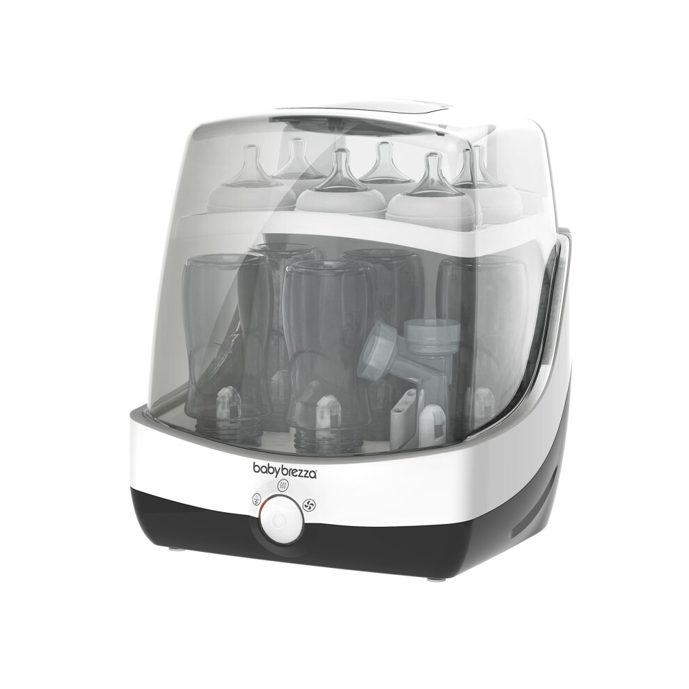Baby Brezza Superfast Steriliser Dryer – 10 Minute Fastest Baby Bottle Sterilisers – One-Step Steam & Dry For Bottles, Pump Parts, Dummies & Acces