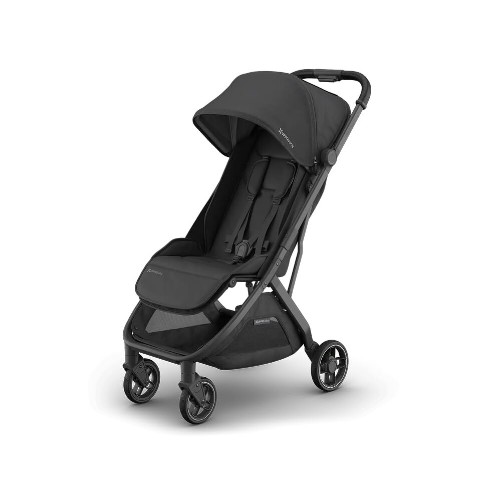 Uppababy Minu V3 Lightweight Travel Stroller | Jake | One-Hand Fold & Recline | Overhead Friendly Baby Pram | Includes Rain Cover & Carry Strap | Bab