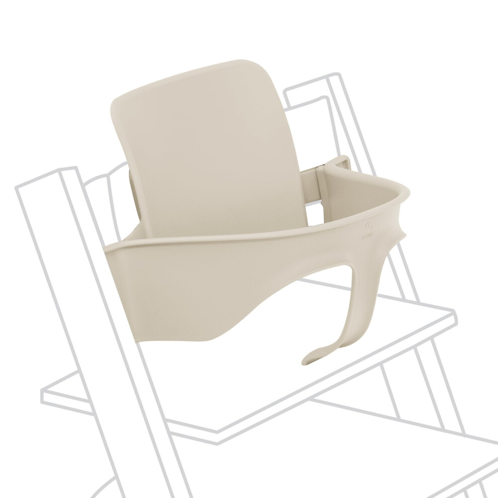 Stokke Tripp Trapp Baby Set² - Baby High Chair Accessory With Ergonomic Back & Side Support - Converts Chair Into Highchair - 6-36 Months, Vanilla Wh