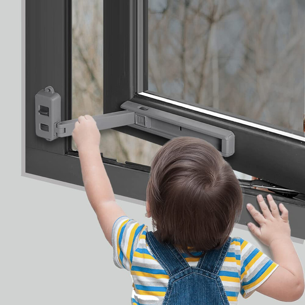 Eudemon Childproof Window Lock, Baby Safety Window Restrictor, Easy To Install A