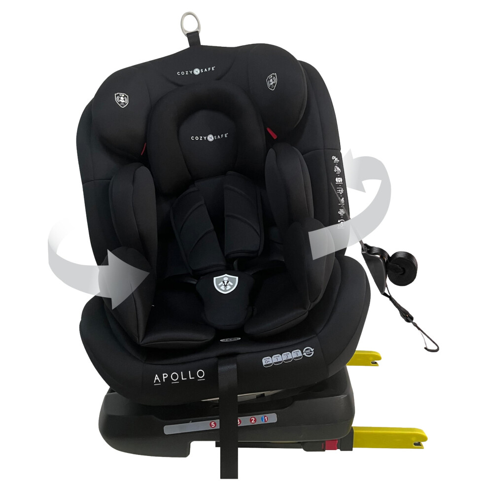 Cozy N Safe Apollo 360 Rotation Spin Toddler, Child Car Seat, Group 0+/1/2/3 (0-36Kg, Birth To 12 Yrs), Rear & Forward Facing, Isofix & Top Tether, 5 5002862143937