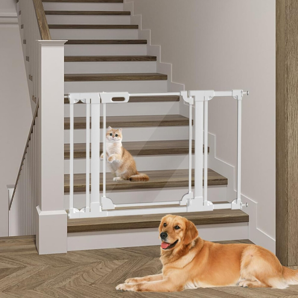 Clear Pet Stair Gate,122Cm Stair Gates For Baby Child Stair Gate, Stair Gates For Dog Für Stufen Und Gänge Xifamniy