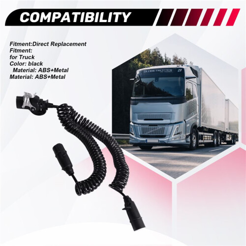 Extended Trailer Cable, Power Cord Connection Cable, 15-Core to 7-Core for