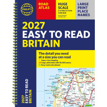 Philip's 2027 Easy to Read Road Atlas of Britain (A4 Spiral): The detail you need at a size you can read (Philip's Road Atlases)