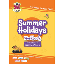 CGP Summer Holidays Activity Workbook - for kids between Year 3 and Year 4 (ages 7-8) (CGP Holiday Workbooks)