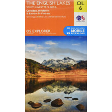 The English Lakes: South-Western Area Map | Coniston, Ulverston & Barrow-in-Furness | Ordnance Survey | OS Explorer Map OL06 | England | Walks | Hiki