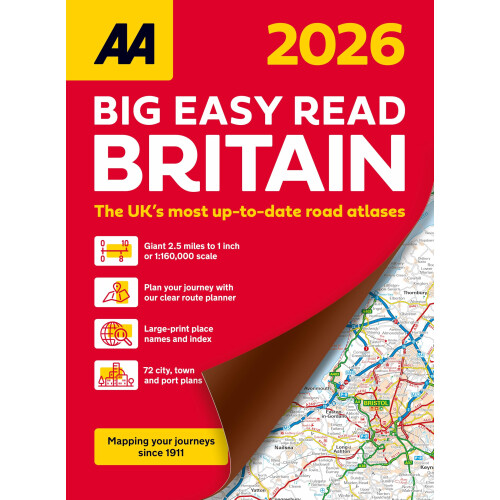 AA Big Easy Read Britain 2026 spiral bound
