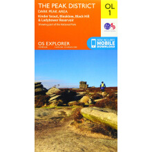The Peak District: Dark Peak Area Map | Peak District National Park | Ordnance Survey | OS Explorer Map OL 01 | England | Walks | Hiking | Maps | Adv