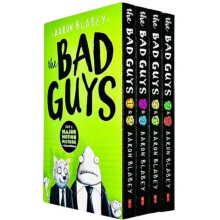 The Bad Guys Episodes 1-8 Collection 4 Books Set by Aaron Blabey (Bad Guys/Mission Unpluckable, Furball Strikes Back/Attack of the Zittens, Intergala