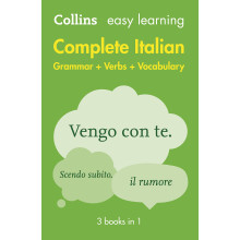 Easy Learning Italian Complete Grammar, Verbs and Vocabulary (3 books in 1): Trusted support for learning