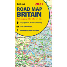 Collins Road Map of Britain 2027 (Folded Map): Clear, easy-to-read mapping (Collins Road Atlas)