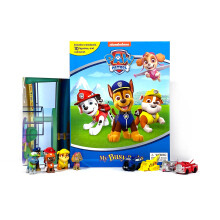 Paw Patrol My Busy Books - Storybook, 10 figurines, playmat