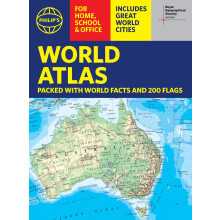 Philip's RGS World Atlas (A4): with Global Cities, Facts and Flags