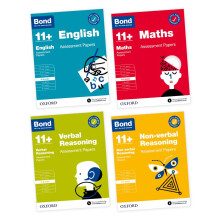 Bond 11+ Assessment Papers 8-9 years Bundle: English, Maths, Non-verbal Reasoning, Verbal Reasoning (for GL Assessment & other 11 plus exams)