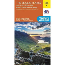 The English Lakes: North-Western Area Map | Keswick, Cockermouth & Wigton | Ordnance Survey | OS Explorer Map OL04 | England | Walks | Hiking | Maps