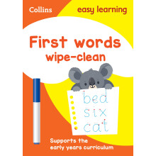 First Words Age 3-5 Wipe Clean Activity Book: Ideal for home learning (Collins Easy Learning Preschool)