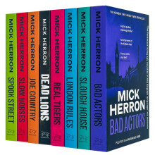 Slough House Thriller Series 8 Books Collection Set By Mick Herron (Slow Horses, Dead Lions, Real Tiger, Spook Street, London Rules, Joe Country, Slo