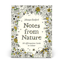 Johanna Basford's Notes from Nature: 30 Affirmation Cards to Colour