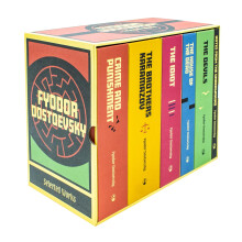 Complete Collection of Fyodor Dostoevsky 6 Hardback Books Box Set: Crime and Punishment, Notes from the Underground, The Idiot, The Brothers Karamazo