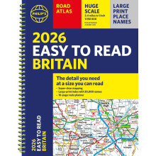 2026 Philip's Easy to Read Road Atlas of Britain: (A4 Spiral Bound) (Philip's Road Atlases)