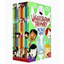 Wigglesbottom Primary Series 8 Books Collection Set By Pamela Butchart (The Toilet Ghost, Shark in the Pool, Magic Hamster, Super Dog, Classroom Cat,