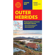 Philip's Outer Hebrides: Leisure and Tourist Map: Featuring Places of Tourist and Historic Interest (Philip's Red Books)