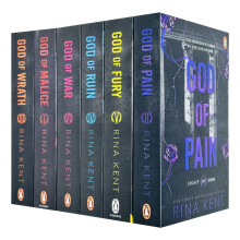 Legacy of Gods Series 6 Books Collection Set By Rina Kent (God of Pain, God of Fury, God of Ruin, God of War, God of Malice & God of Wrath)