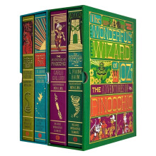 The Jungle Book, Peter Pan, The Wonderful Wizard & The Adventures of Pinocchio (Minalima Edition) 4 Books Collection Set