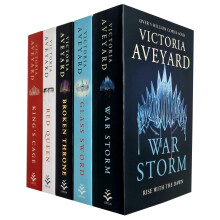 Victoria Aveyard Red Queen Series 5 Books Collection Set (Red Queen, Glass Sword, King'S Cage, War Storm, Broken Throne)