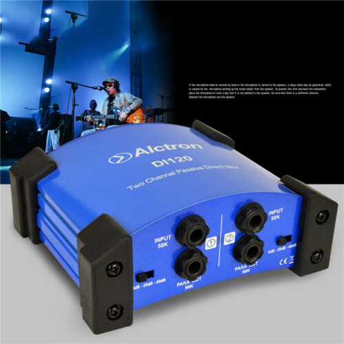 4X Alctron DI120 Two-Way Passive DI Box Impedance Converter DI BOX Stage Effect Device 2