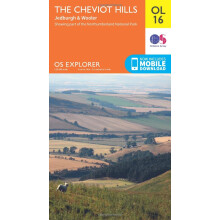 The Cheviot Hills Map | Jedburgh & Wooler | Ordnance Survey | OS Explorer Map OL16 | England | Walks | Hiking | Maps | Adventure