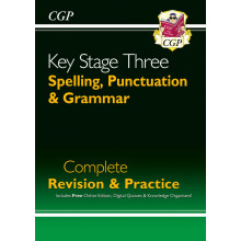 KS3 Spelling, Punctuation & Grammar Complete Revision & Practice (with Online Edition & Quizzes): for Years 7, 8 and 9 (CGP KS3 Revision & Practice)