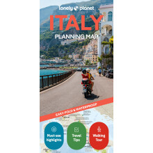 Lonely Planet Italy Planning Map: Durable, Waterproof, Easy-Fold Travel Map with Attractions, Itineraries & Transport Guide – Handy Slipcase for Ita