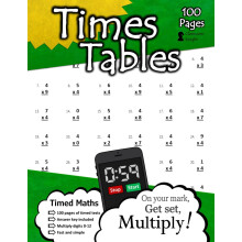 Times Tables: 100 Practice Pages - Timed Tests - Multiplication Math Drills - KS2 Workbook - (Ages 7-11)