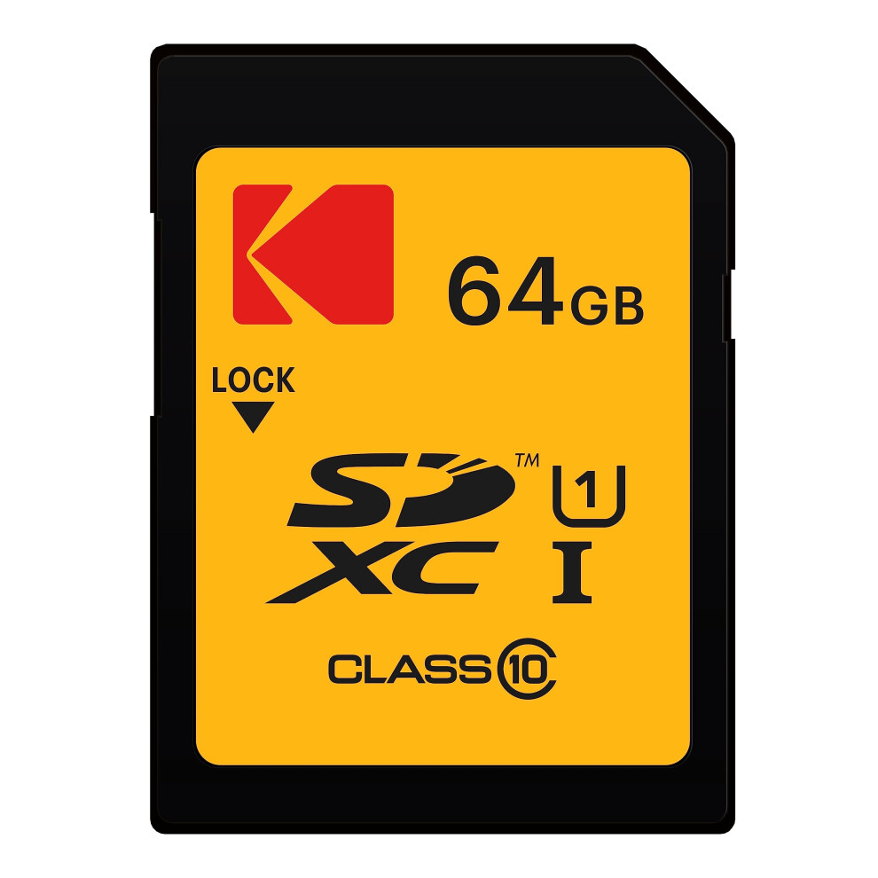 Kodak Sd Card 64Gb Uhs-I U1 V10 Sdhc/Xc Memory Card - Max Read Speed 85Mb/S Max Write Speed 25Mb/S Max - Full Hd Video And Photos Storage - Sd Card