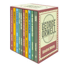 The Greatest Works Of George Orwell 10 Books Hardback Collection (1984, Animal Farm, The Road To Wigan Pier, Homage To Catalonia, Keep The Aspidistra