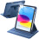 JETech 360 Rotating Case for iPad (A16) 11th/10th Gen, Navy 1