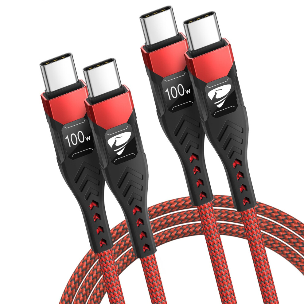 Usbc To Usbc 100W 5A Type C To Type C Fast Charging Cable [2M/2Pack] For Macbook Pro/Air Ipad Pro/Air Samsung Galaxy S24 S23 S22 Ultra S21 Iphone 15 5000435391556