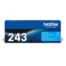 Brother, TN-243C Toner Cartridge, Cyan, Single Pack, Standard Yield, Includes 1 x Toner Cartridge, Genuine Supplies