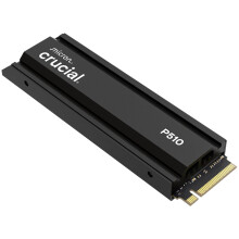 Crucial P510 2TB SSD NVMe M.2 PCIe 5.0 x4 Gen5 with Heatsink, Read/Write Speeds up to 10,000/8,700 MB/s, Desktop PC and PS5 Compatible, Solid State D