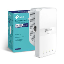 TP-Link TL-WPA7617 AV1000 Gigabit Passthrough Powerline Adapter Kit, Dual-Band WiFi Booster Speed up to 1200 Mbps, One-Touch Wi-Fi Configuration, Aut