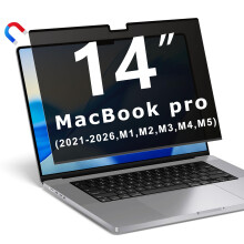 YBTFBG Magnetic Privacy Screen for Macbook Pro 14 Inch (2021-2026, M1, M2, M3, M4, M5, Pro, Max), Removable Laptop Privacy Filter Shield and Anti Blu