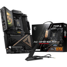 MSI MEG X870E ACE MAX Motherboard, ATX - Supports AMD Ryzen 9000/8000 / 7000 Processors, AM5-64MB BIOS ROM, 110A SPS VRM, DDR5 Memory (up to 8400+ MT